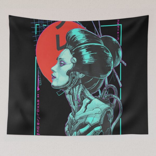 Item preview, Cyberpunk Vaporwave Japanese T-Shirt – Retro Neon Tokyo Aesthetic, Futuristic Kanji Sci-Fi Streetwear Graphic Tee designed and sold by ZyxDes.