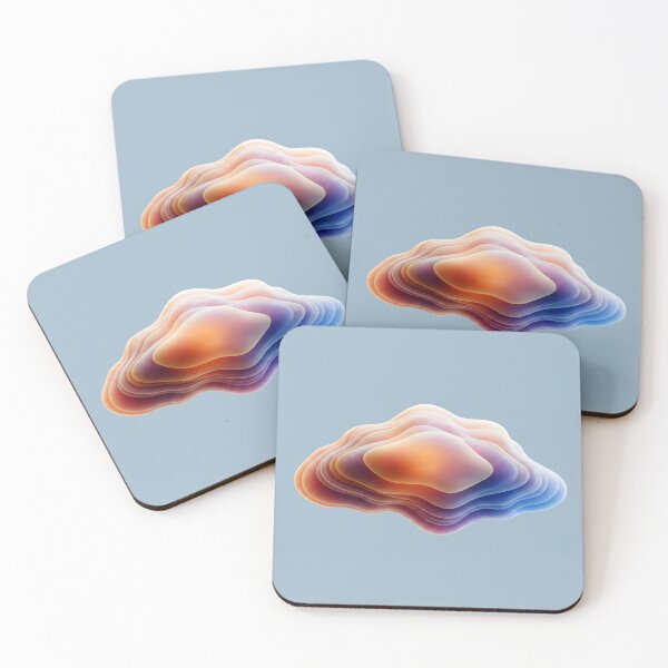 Item preview, Holographic Layered Cloud - Abstract 3D Fluid Art designed and sold by Dakson Design - Fantasy Art.