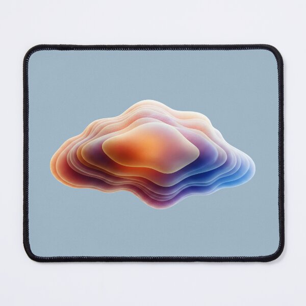 Item preview, Holographic Layered Cloud - Abstract 3D Fluid Art designed and sold by Dakson Design - Fantasy Art.