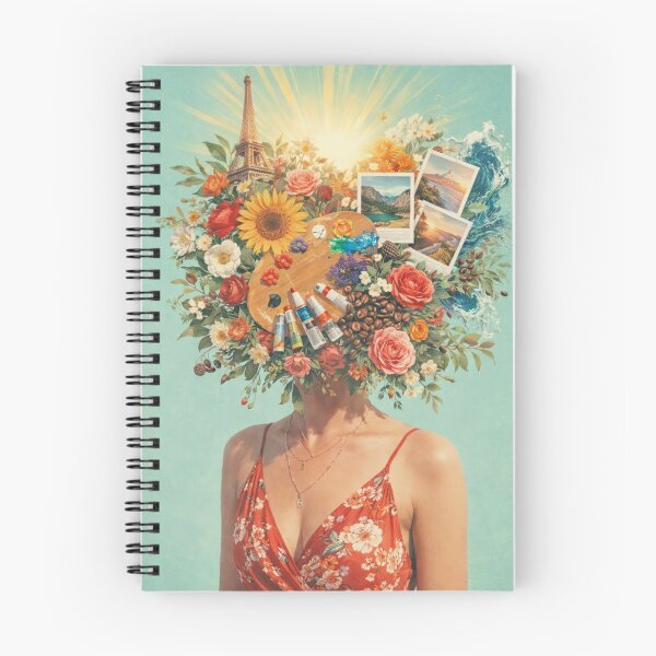 Item preview, Wanderlust & Creativity: Surreal Floral Collage with Eiffel Tower designed and sold by AgingeR.