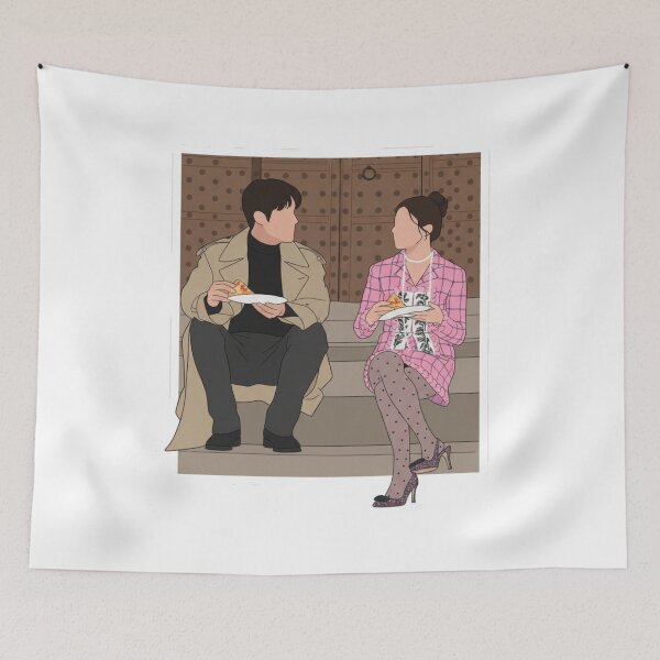 Item preview, Joo Ho Jin & Cha Mu Hee Fanart | Can This Love Be Translated K-Drama Couple Illustration designed and sold by Fandom Universe.