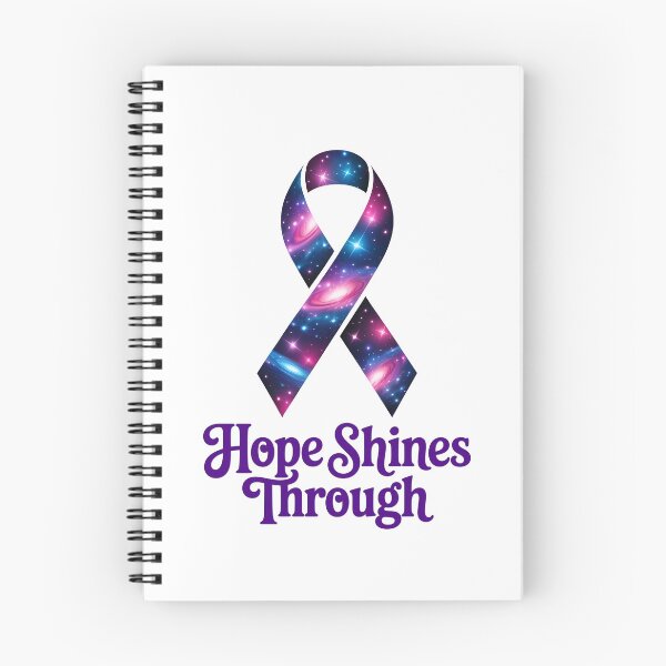 Item preview, Hope Shines Cancer Warrior Ribbon designed and sold by DigitalDream11.