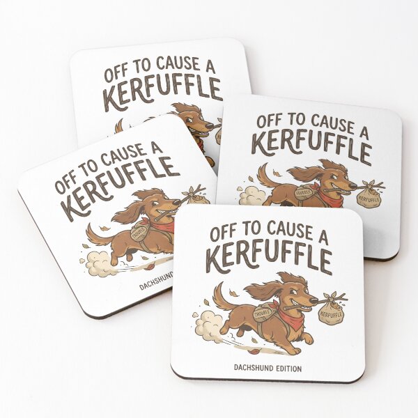 Item preview, Off to Cause A Kerfuffle Dachshund - Funny Dog Lover Gift designed and sold by One More T-shirt.