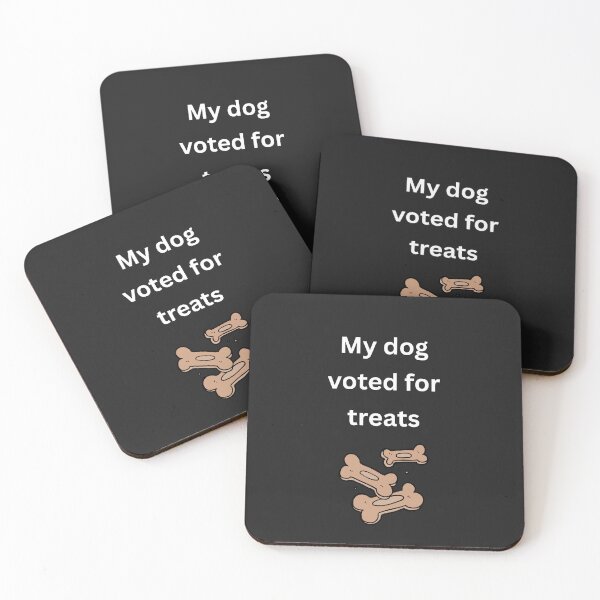 Item preview, My dog voted for treats for pet lovers designed and sold by BoldPrintTeesCo.