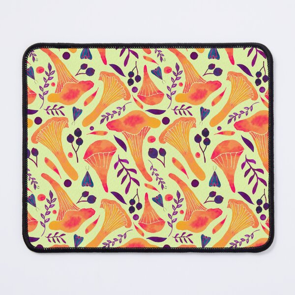 Item preview, Chanterelles with green background designed and sold by ChloeHaumea.
