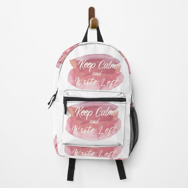 Item preview, Keep Calm and Write Left National Left Handers Day Funny Quote Watercolor Typography designed and sold by Kidult Minds.