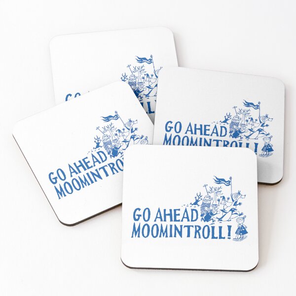 Item preview, Blue Go Ahead Moomintroll! Winter Games Sports designed and sold by MoominStore.