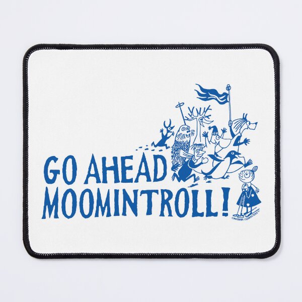 Item preview, Blue Go Ahead Moomintroll! Winter Games Sports designed and sold by MoominStore.