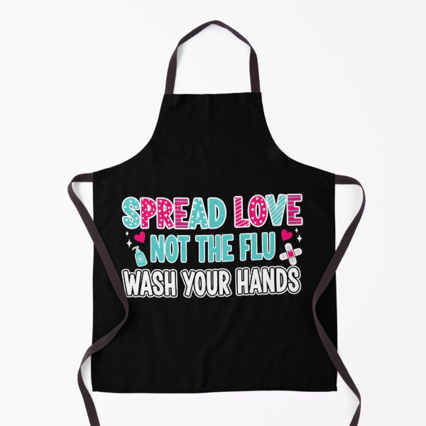 Item preview, Spread Love Not the Flu – Wash Your Hands Funny Valentine Design designed and sold by LunaMagicStudio.