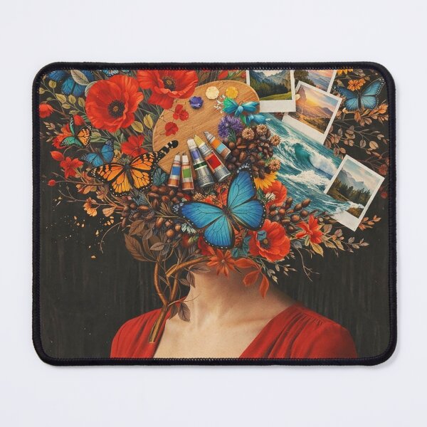 Item preview, Vibrant Creative Mind: Surreal Floral, Art & Music Collage designed and sold by AgingeR.