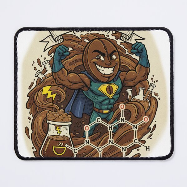 Item preview, Powered by Chemistry – Caffeine Molecule Coffee Hero designed and sold by Fun-and-joy.