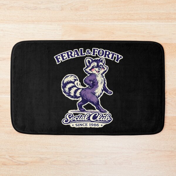 Item preview, Feral & Forty Social Club Raccoon designed and sold by LunaMagicStudio.