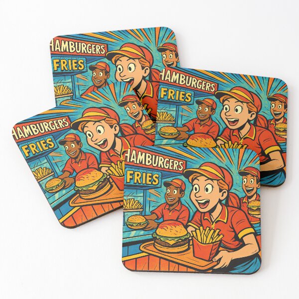 Item preview, Fast food restaurant | Comics stylCartoone -  designed and sold by ComicsFactory.