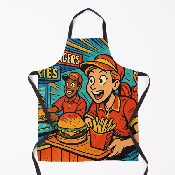 Item preview, Fast food restaurant | Comics stylCartoone -  designed and sold by ComicsFactory.