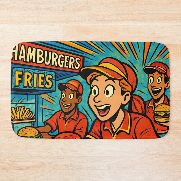 Item preview, Fast food restaurant | Comics stylCartoone -  designed and sold by ComicsFactory.