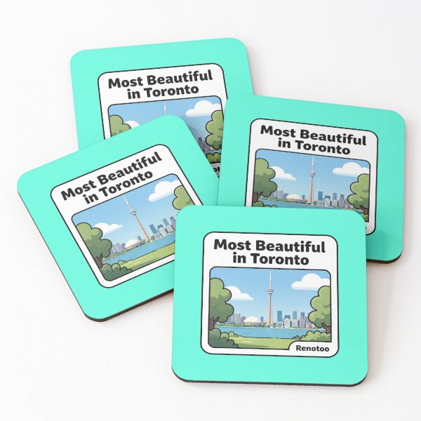 Item preview,  Toronto’s Most Beautiful View – Cute City Skyline Label  designed and sold by PaintMeWorld.
