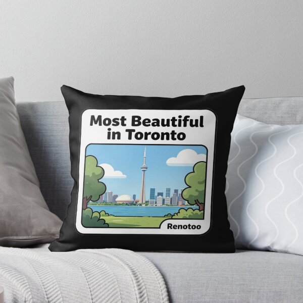 Item preview,  Toronto’s Most Beautiful View – Cute City Skyline Label  designed and sold by PaintMeWorld.