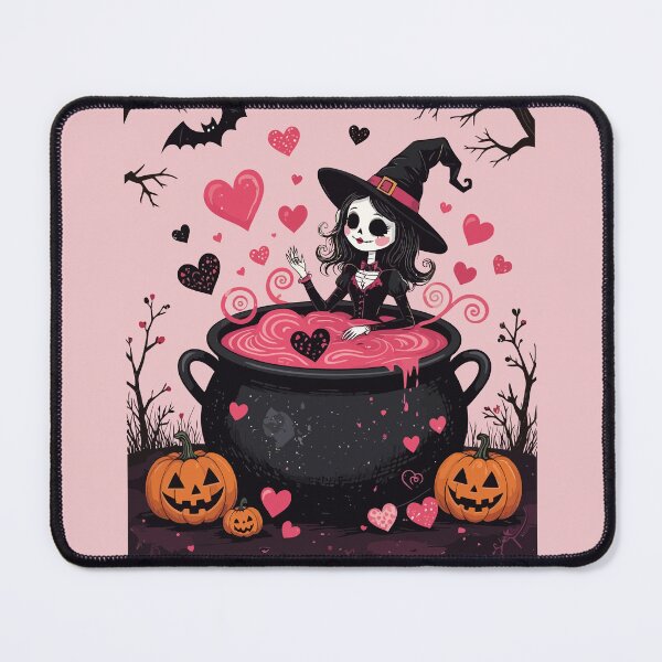 Item preview, Cheerful Little Witch And A Bubbling Cauldron Of Love designed and sold by taiche.