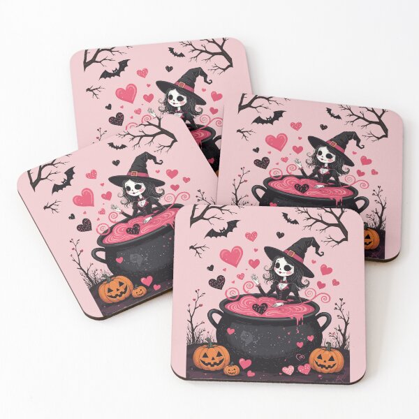 Item preview, Cheerful Little Witch And A Bubbling Cauldron Of Love designed and sold by taiche.