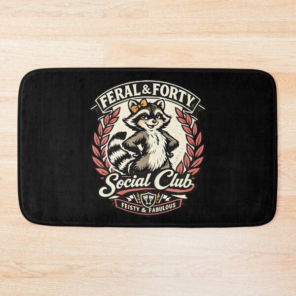 Item preview, Feral & Forty Social Club Raccoon Crest designed and sold by LunaMagicStudio.
