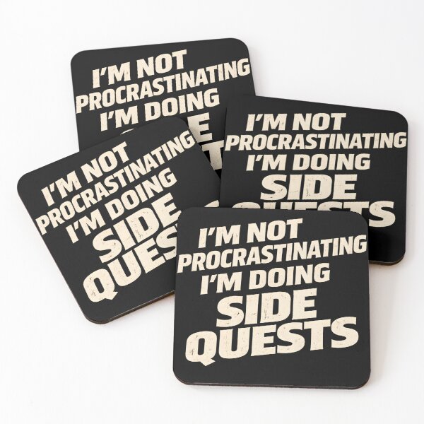 Item preview, Not Procrastinating Doing Side Quests designed and sold by LunaMagicStudio.