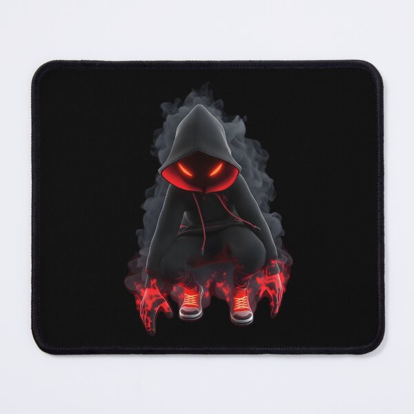 Item preview, Dark Phantom Hoodie – Red Glow Shadow Art designed and sold by novapixel25100.