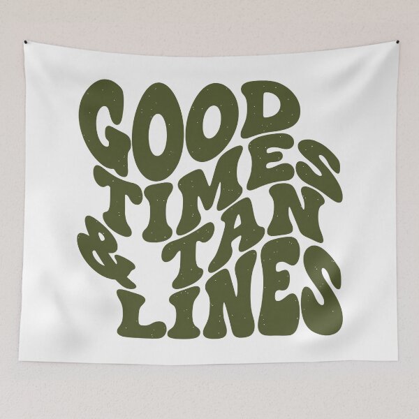 Item preview, Good Times & Tan Lines – Summer Beach Quote Minimal Typography designed and sold by andry01.