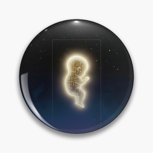 Item preview, Glowing Cyber Embryo in Space designed and sold by Bright Vibe Designs.