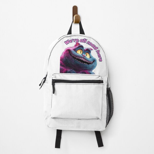 Item preview, "We Are All Mad Here" Quote – Cheshire Cat Fantasy Art designed and sold by Rose Collection Shop.