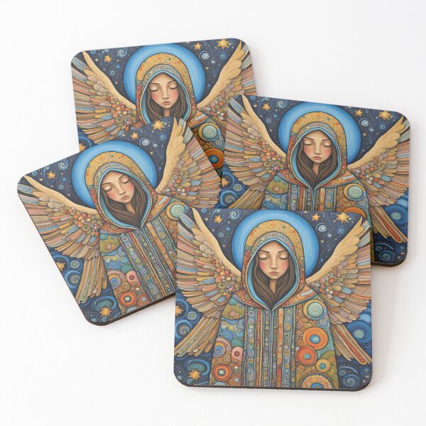 Item preview, Angel with wings wearing a hoodie fighting through a storm designed and sold by Colin Bentham.