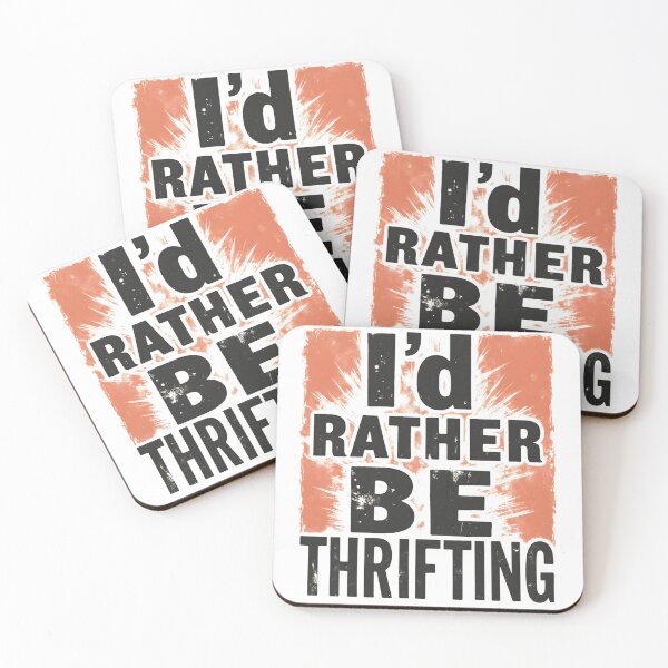 Item preview, I’d Rather Be Thrifting Retro Typography designed and sold by LunaMagicStudio.