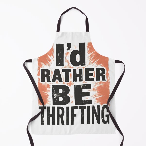 Item preview, I’d Rather Be Thrifting Retro Typography designed and sold by LunaMagicStudio.