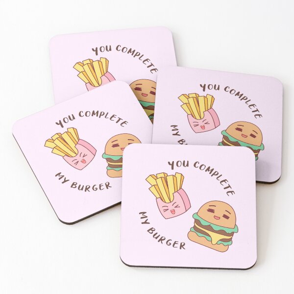 Item preview, You Complete My Burger Valentine designed and sold by heyyoyeah63.
