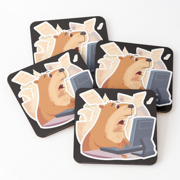 Item preview, Funny Office Capybara - Deadline Approaching designed and sold by The Prompted Soul.