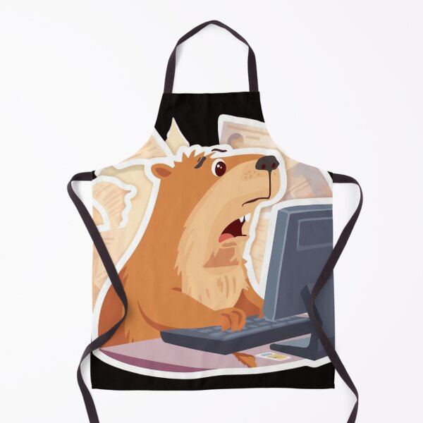 Item preview, Funny Office Capybara - Deadline Approaching designed and sold by The Prompted Soul.