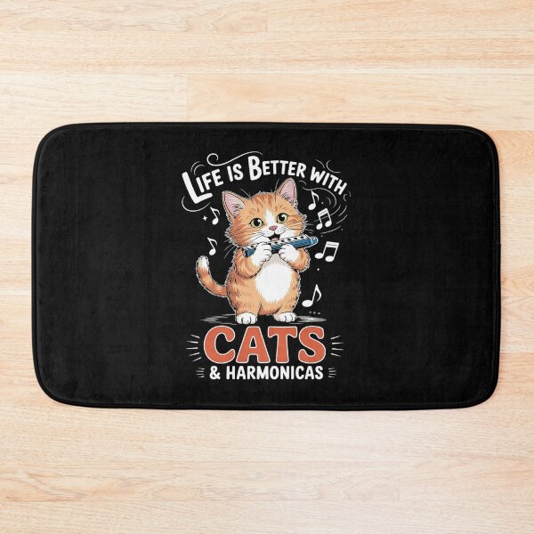 Item preview, Life Is Better With Cats And Harmonicas designed and sold by joyouartArt.