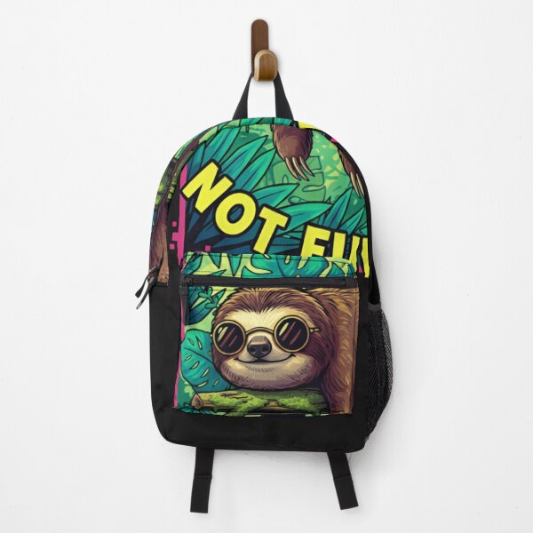Item preview, Funny Sloth Not Fast Not Furious Retro Jungle Animal Parody designed and sold by ZyxDes.