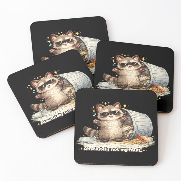 Item preview, Absolutely Not My Fault Raccoon Meme designed and sold by KyliesKanvas22.
