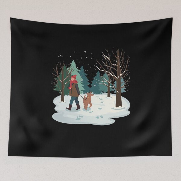Item preview, Winter Dog Walk designed and sold by Aetheriswork.
