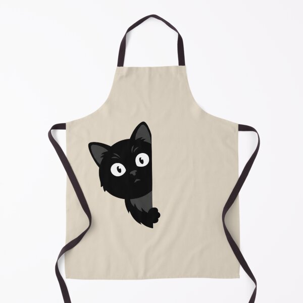 Item preview, Black Cat Peeking designed and sold by dudelinart.