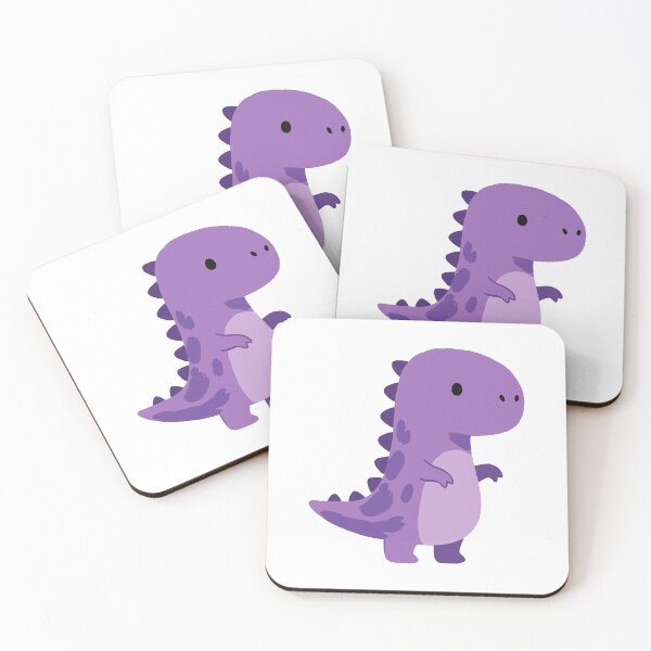 Item preview, Cute Purple Dinosaur Cartoon Art designed and sold by IN Tales.