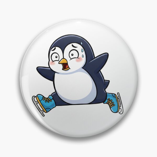 Item preview, The Ice Splat: Clumsy Penguin Skater designed and sold by ArtsByAdriana.