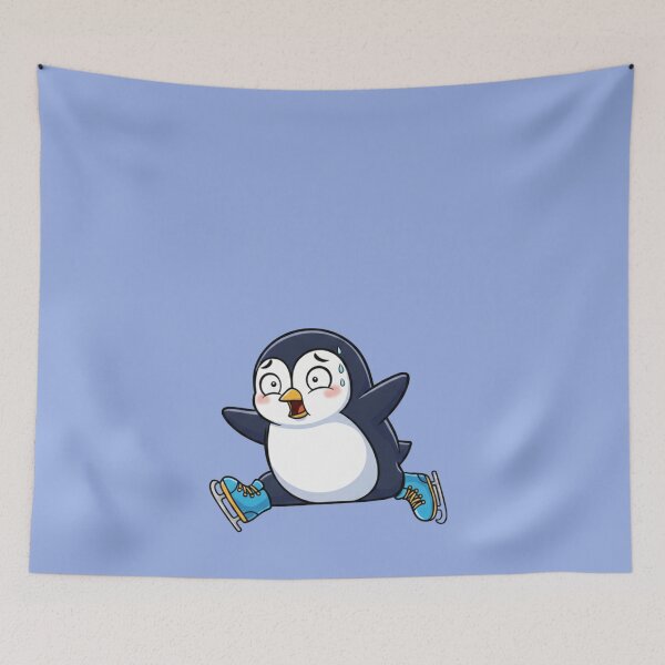 Item preview, The Ice Splat: Clumsy Penguin Skater designed and sold by ArtsByAdriana.