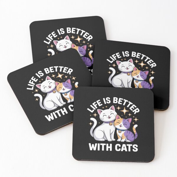 Item preview, Life Is Better With Cats Cute Cat Lover 5 designed and sold by angolinnArt.