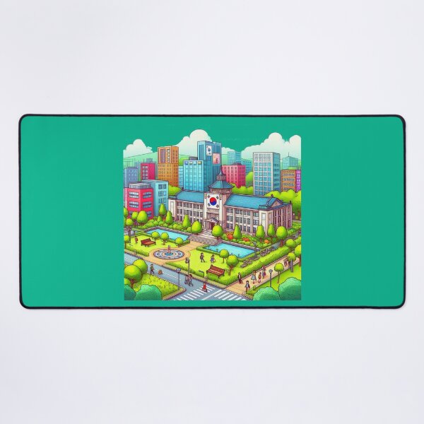 Item preview,  Korea’s Top University Campus – Cute Label with Korean Flag    designed and sold by PaintMeWorld.