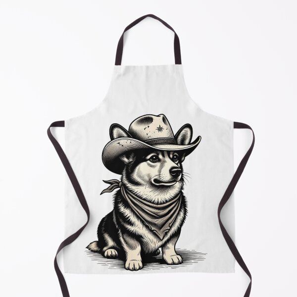 Item preview, Cowboy Corgi Dog With Cowboy Hat And Bandana designed and sold by GrumpySableye.