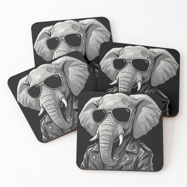 Item preview, Cool Elephant Wearing Sunglasses designed and sold by UniTeeCo.