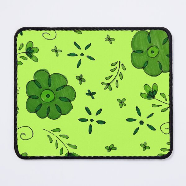 Item preview, Green floral design designed and sold by LitchiArt.