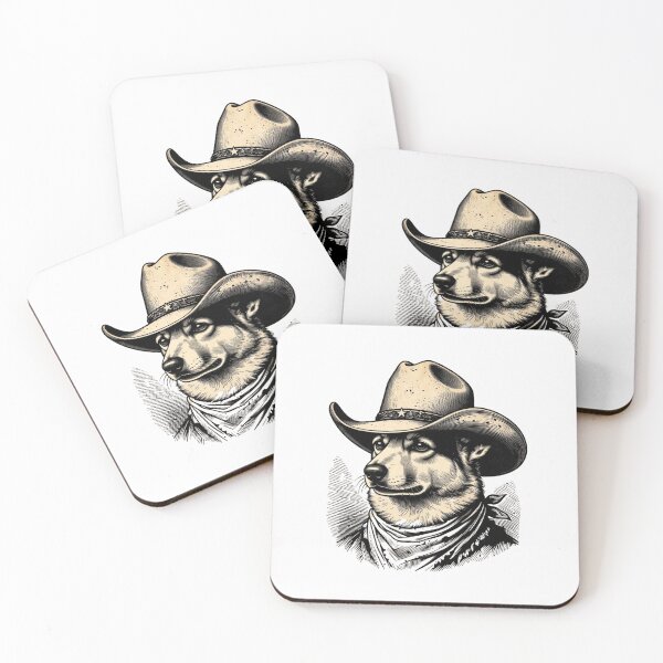 Item preview, Cowboy Dog Vintage Western Style designed and sold by GrumpySableye.