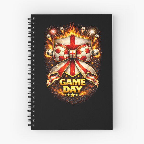 Item preview, England Soccer Bow Game Day Flaming Crest Graphic designed and sold by MuniraWearify.